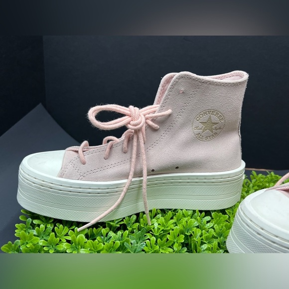 Converse Chuck Taylor All Star Modern Lift "Suede/Pink Sage" Women's size 5.5 - Picture 3 of 10